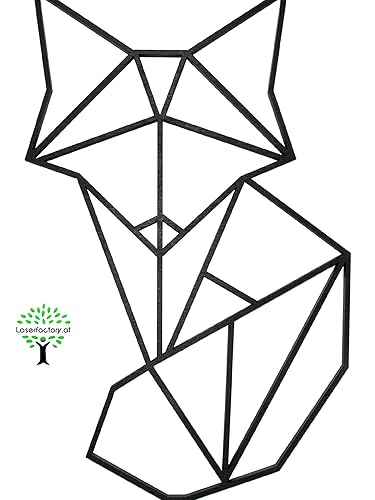 Fuchs Wandbild Aus Holz Version 1 Origami Bilder