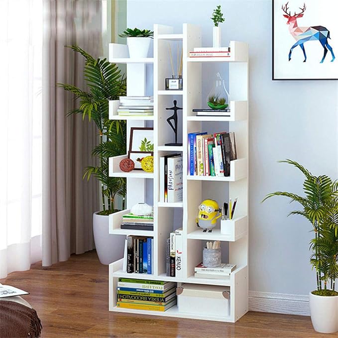 Kawachi DIY Multifunctional Floor Standing Book Shelf Home Decor