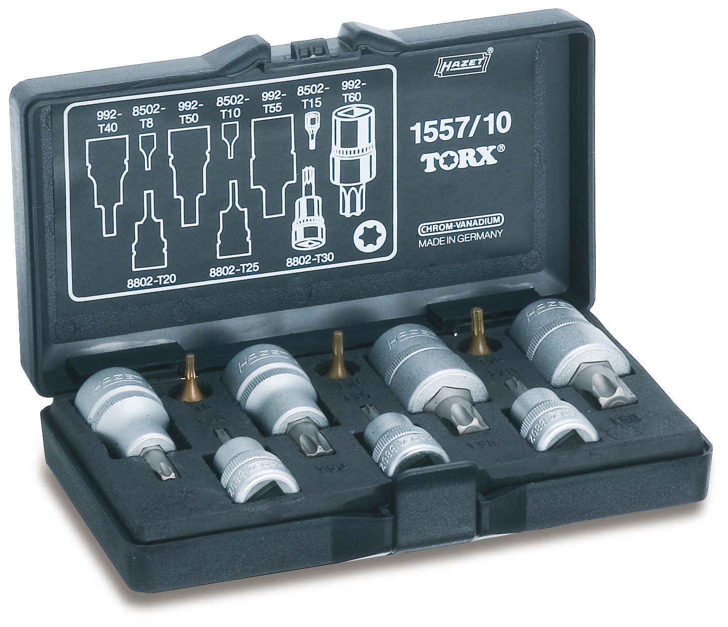 Hazet 1557/10 Torx Screw Driving Tool Set