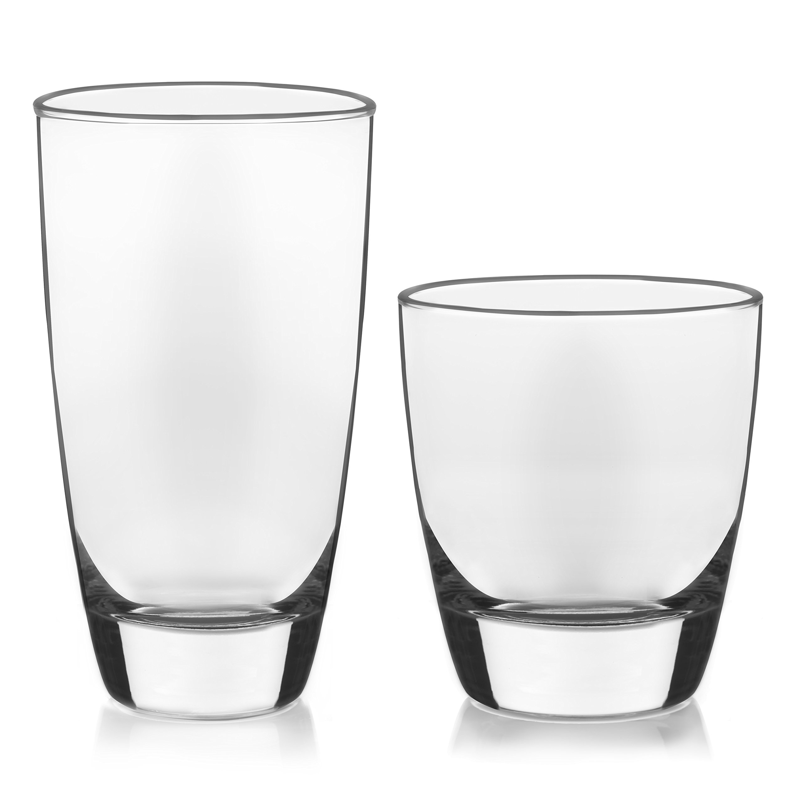 Libbey Classic 16-Piece Glass Tumbler and Rocks Set