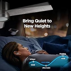 VAGIZM Ceiling Fan 52'' with Light: Modern Remote