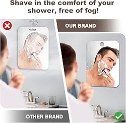 Nyosye Shower Mirror Fogless for Shaving Anti-Fog