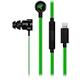 Razer Hammerhead Earbuds for iOS: DAC - Custom-Tuned Dual-Driver Technology - in-Line Mic & Volume Control - Aluminum Frame - Lightning Connector - Green, RZ04-02090100-R3U1