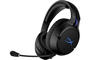HyperX Cloud Flight – Wireless Gaming Headset for PS5 and PS4, Up to 30-hour battery, Memory foam ear cushions and premium le