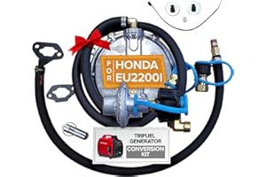 Hutch Mountain Generator Propane Conversion Kit Honda EU2200i- Tri-Fuel Conversion for Propane, Gasoline & Natural Gas - Portable Generator Backup Kit for Home Emergencies, Camping, and RVs