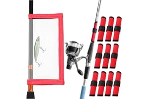 GENERIC 10 Pack Fishing Lure Covers,1 Pack Clear Fishing Bait Wraps,Lure Shield Fishing Lure Cover,Lure Wraps for Fishing Rod Fishing Hook Bait Covers