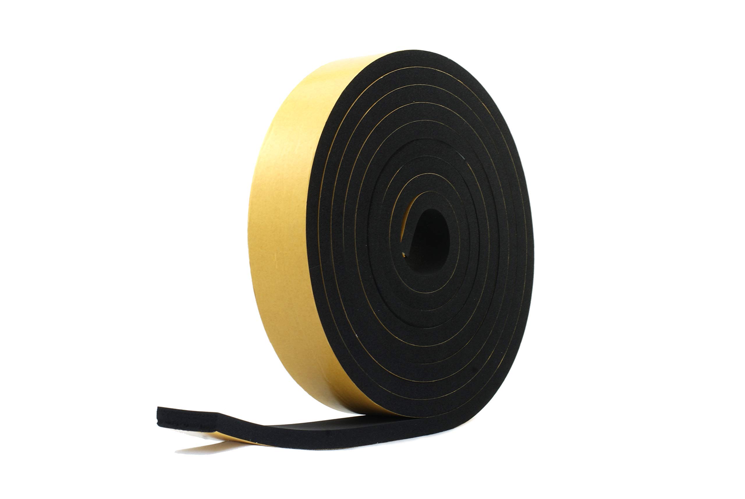 RS® Neoprene Rubber Self-Adhesive Sponge Strip 50mm Wide x 15mm Thick x 5m Long for Sealing, Weather Strip, Cushioning, Anti-Vibration, Anti-Slip, Gaskets & DIY