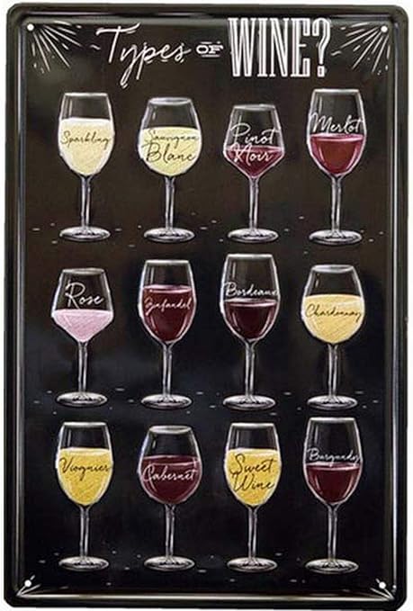 Amazon アメリカ雑貨 ブリキ看板 バー おしゃれ 店舗 ワイン カクテル アンティーク ワインバー ワインリスト 置物 オブジェ オンライン通販