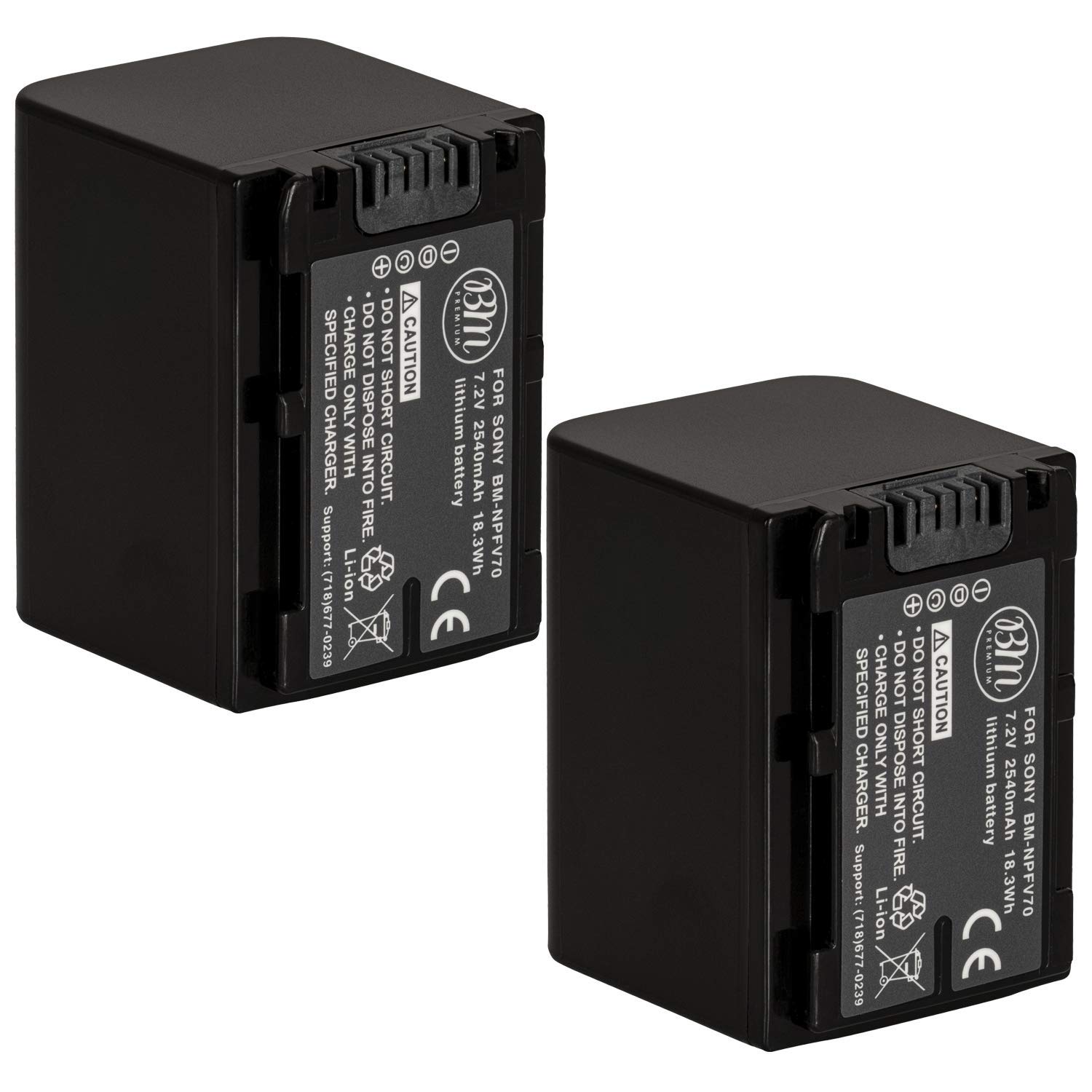 CELLONIC Ersatzakku Für Sony Kameras – 7,4V, 2200mAh, 2 Stück, Kompatibel Mit AX53, NP-FV70, NP-FV50