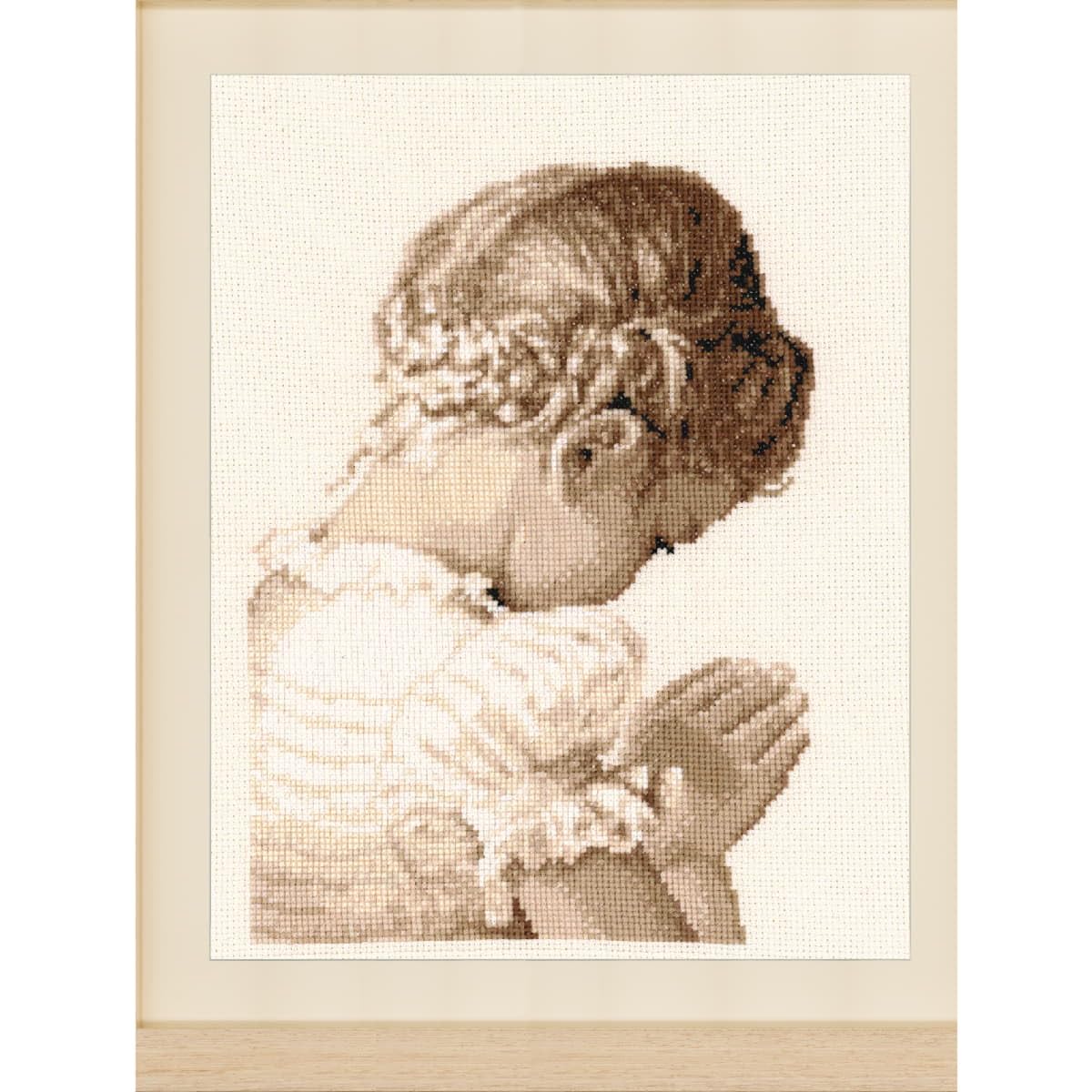 Vervaco Counted Cross Stitch Kit Complete Painting Set for Girl Embroidery Craft Home Decoration Gift DIY Approx. 21 x 28 cm Counted Cross Stitch Embroidery, Cotton, Multi-Coloured — image 1