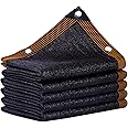 QLOFEI Shade Cloth for Patio, 80-90% Sunblock Shade Sails for Garden Pergola Outdoor, Sunshade Neting with Grommets for Kennel Chicken Coop Lawn Easier to Hang Cover, 10x20 FT