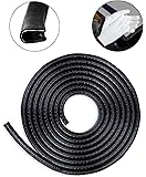 Chain Peak Car Door Edge Guards, Guard Trim Door Side Molding Rubber Seal Protector (13FT)