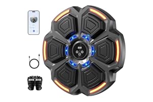 LOLBOX Music Boxing Machine for Adults,Bluetooth Smart Boxing Training Machine,Wall Target Punching Workout for Kids,Reflex Training Suitable for Home,Office,Gym,Fun Fitness Equipment