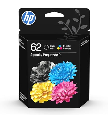 Amazon.com: HP Original 62 Tri-Color / 62XL Black Ink Cartridges
