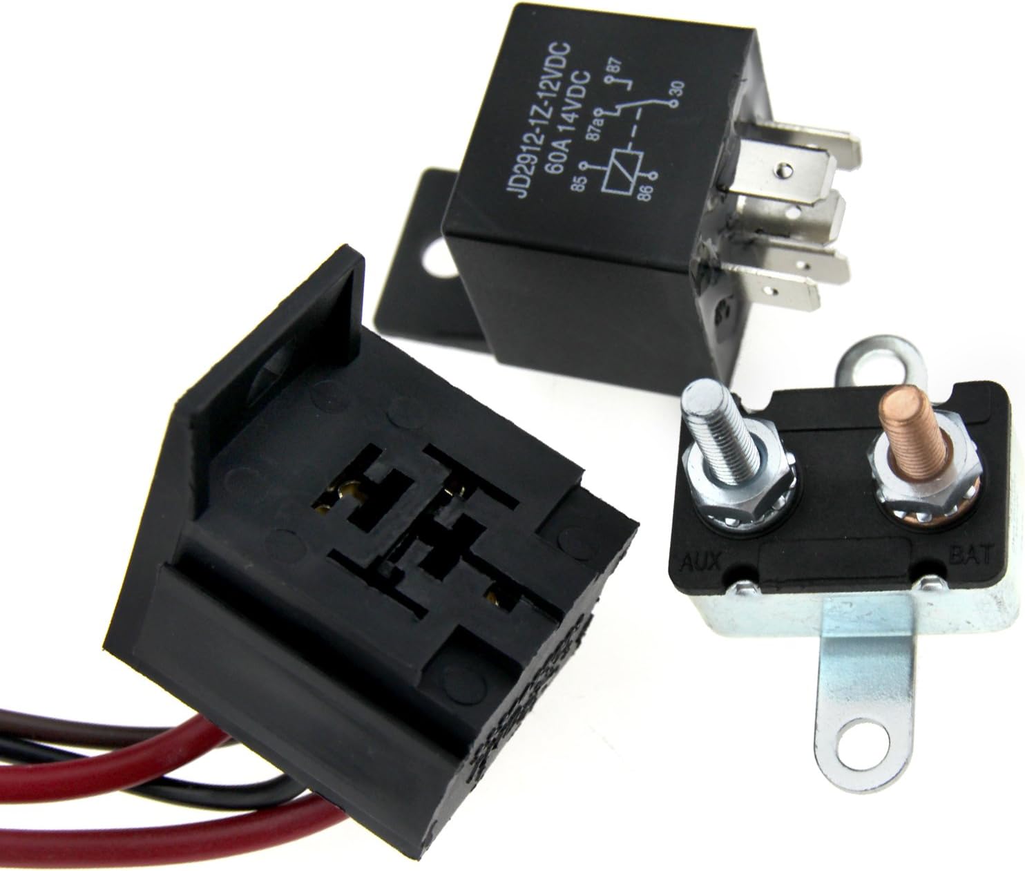 Car 12V Fan Thermostat Switch Sensor Kits 200185 Degree 5 pins Relay