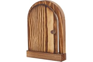SOPOTUTU Wooden Light Switch Cover - Fairy Door Outlet Protector Self-Adhesive Outlet Cover Decorative Wall Plate