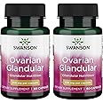 Swanson Ovarian Glandular - Natural Supplement Promoting Women's Glandular Health & Balance Support - Sourced from Premium Bovine Tissue to Support Wellness - (60 Capsules, 250mg Each) (2 Pack)
