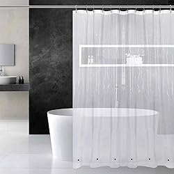 Shower Curtain Liner with 6 Magnets - Heavy Duty