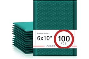Fuxury Bubble Mailers 6x10" 100 Pack Opaque Bubble Mailer Usable Size 6x9" Padded Envelopes for Gifts Mailing Envelopes Bubbl