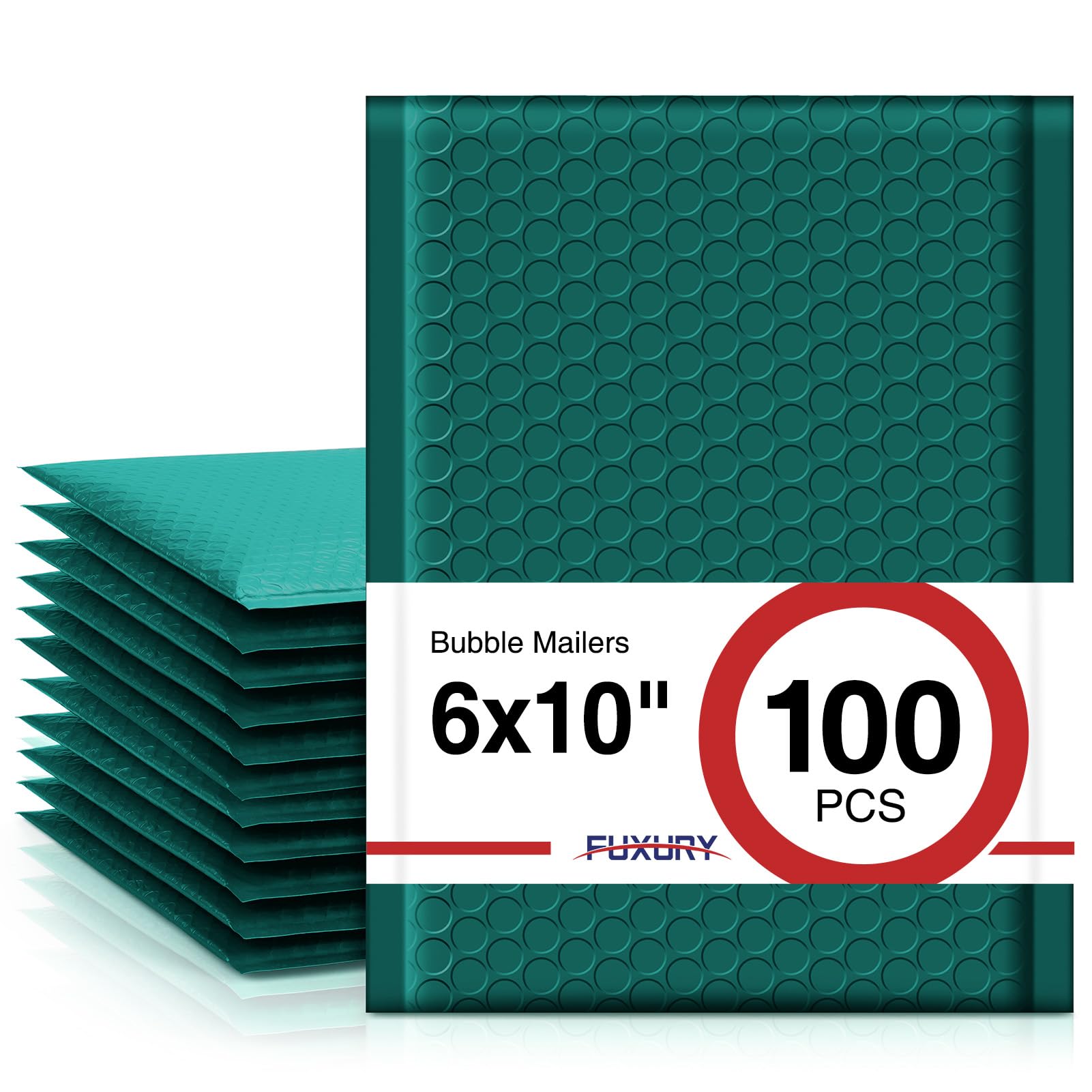 Photo 1 of Fuxury Bubble Mailers 6x10" 100 Pack Opaque Bubble Mailer Usable Size 6x9" Padded Envelopes for Gifts Mailing Envelopes Bubble Padded Cushion Mailers Small Business#0 Forest Green