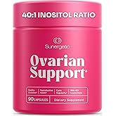 Premium Ovarian Health Support Supplement – Hormone Balance, Ovulation & Cycle Regularity - Myo-Inositol & D-Chiro Inositol Supplement for Women – 40:1 Inositol Ratio With Folate & DIM – 90 Capsules
