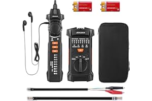 Wire Tracker,Multifunctional Rj11 Rj45 Network Cable Tester Wire Tracer Toner,Line Finder with Ncv Probe for Ethernet Lan Net