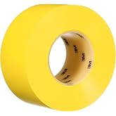 3M Durable Floor Marking Tape 971, Yellow, 3 in x 36 yd, 17 mil, 1 Roll | Heavy Duty Vinyl Great for High-Traffic Areas, Color-Coding, Vibrant Color, Clean Removal