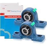 SUPLABEL 2 Pack UCP202-10 Pillow Block Bearing- 5/8 inch Bore Mounted Pillow Bearing Solid Cast Iron Base- Self Alignment