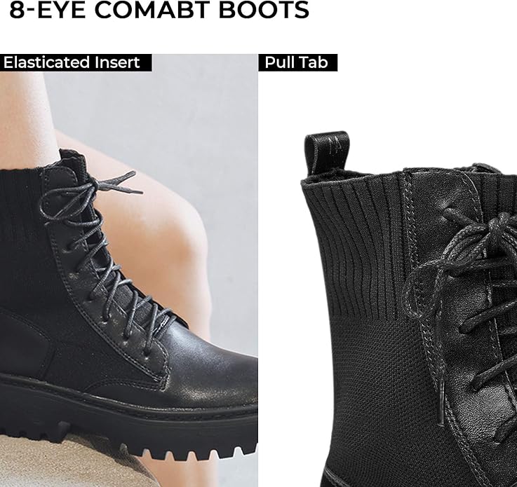 Seyafly Womens 8 Eye Combat Numeric_5