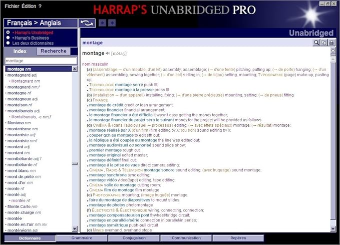 Mysoft Harraps Unabridged Pro Francais Anglais Anglais