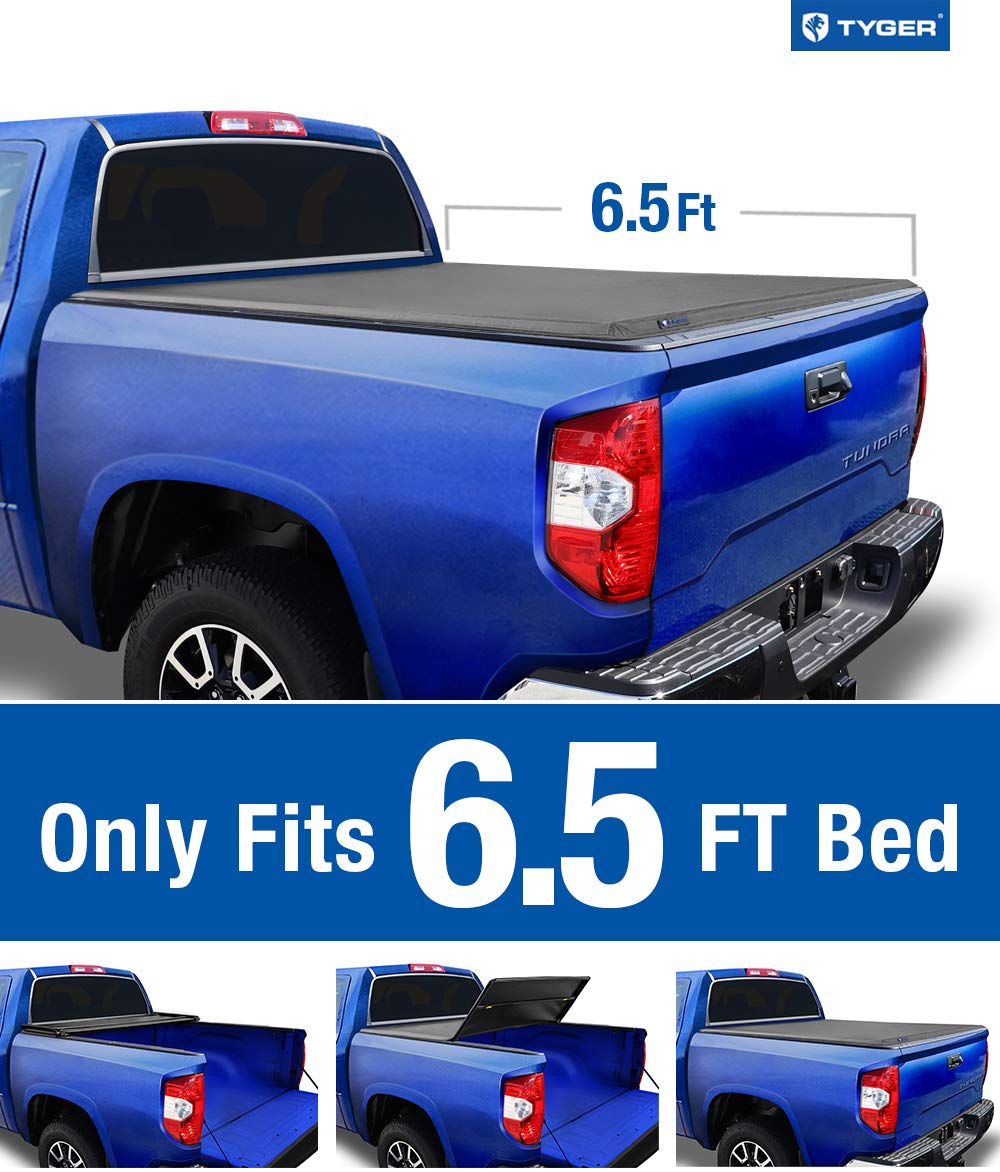 Tyger Auto Tg Bc3t1033 Tri Fold Pickup Tonneau Cover Fits 07 13 Toyota Tundra With Without Utility Track 6 5 Feet 78 Inch Amazon In Car Motorbike
