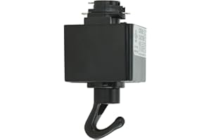 Direct-Lighting H System Track Adapter with Hook H870-BK (Black)