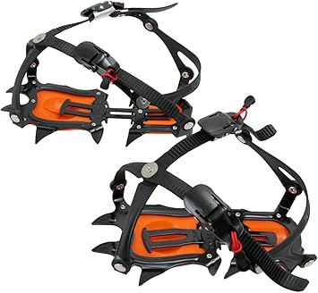 Amazon エバニュー Evernew 10本爪アイゼン エバニュー Evernew スノー アイスツール