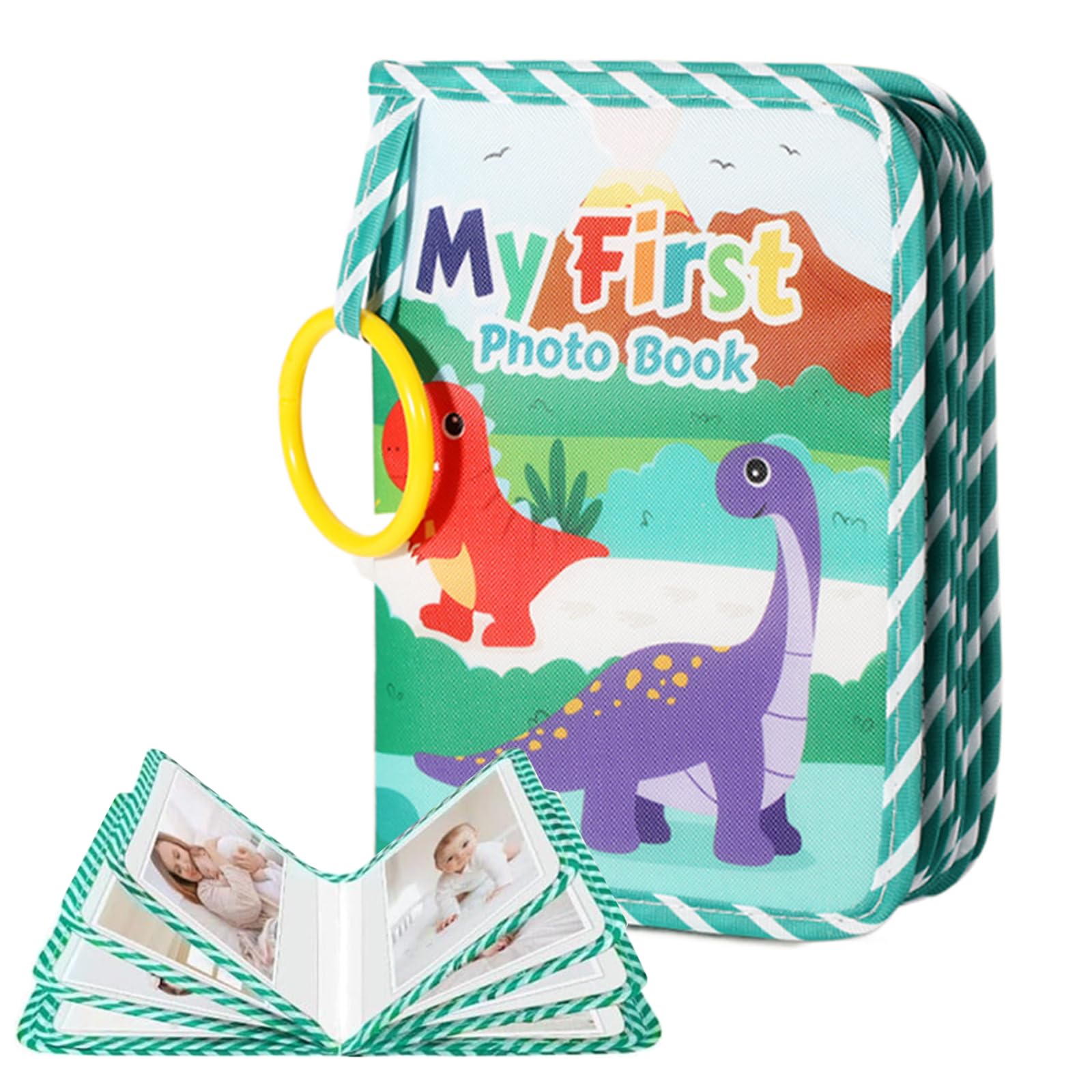 Baby Photo Album Soft Cloth My First Family Photo Album for Baby Photos Book Album Babys Memory Book with Mirror Family First Year Memory Photos Books My First Photo Books for Family Newborns