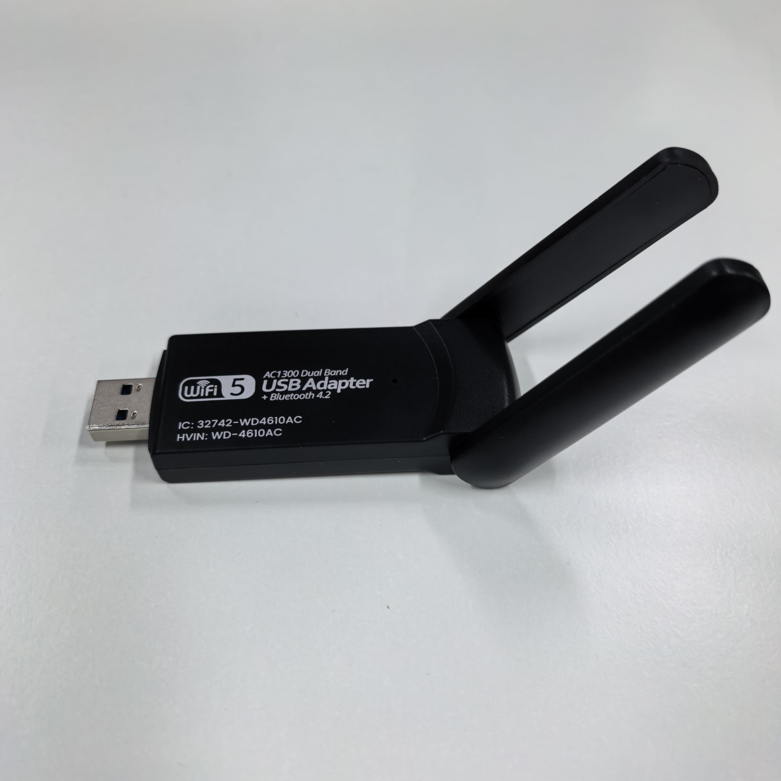USB WiFi Bluetooth Adapter, 1300Mbps Dual Band 2.4/5Ghz Wireless Network External Receiver, Mini WiFi Dongle for PC/Laptop/Desktop