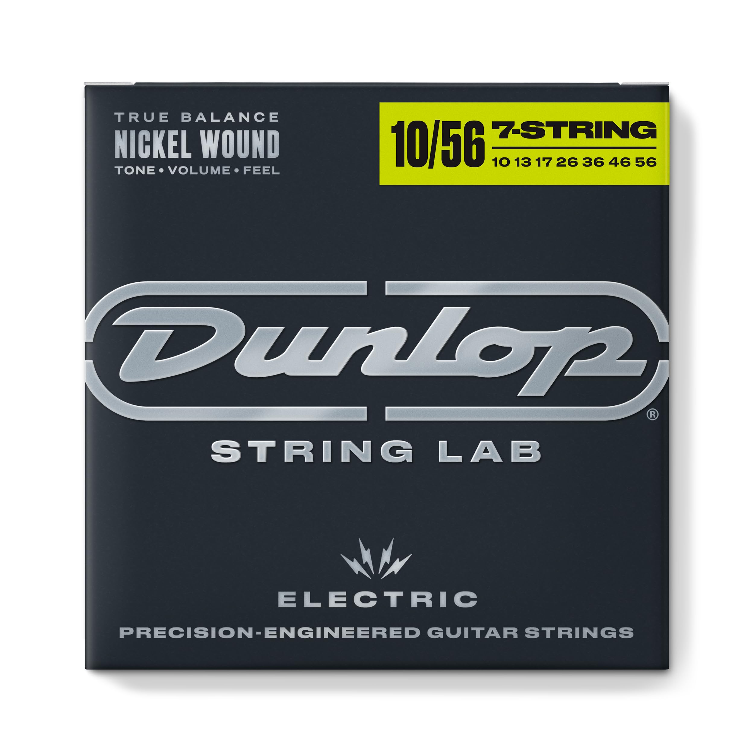 Jim Dunlop DEN1056 Nickel Plated Steel 7 String Set for Electric Guitar