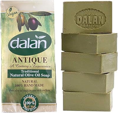 Dalan 5 x 180g Olive Oil Soap Natural Pure Handmade Turkish Bath Bar World Home