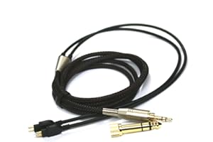 NewFantasia Replacement Audio Upgrade Cable Compatible with Sennheiser HD650, HD600, HD580, HD58X, HD660S, HD660S2, Massdrop HD6XX Headphones 1.2meters/4feet