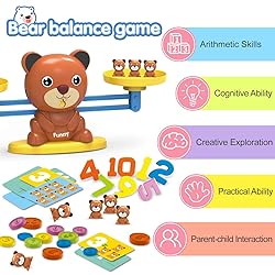 REMOKING Bear Balance Game, Funny Math Counting Toy