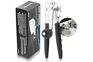 Roryimke Commercial Can Opener Manual Stainless Steel Heavy Duty Handheld Can Opener Extra-Long Handles Can Opener for Senior