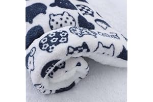 FETNHU Cozy Calming Cat Blanket, Cat Bed Self Heating Pet Pad, Ultra Soft and Warm Dog Cat Bed Mat Flannel Blanket, Dog Blankets for Indoor Cats, Warm Pet Mat in A Variety of Sizes to Fit Most Pets (K,S)