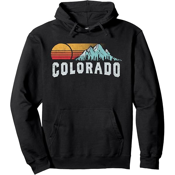 Sweat à Capuche Woodland Park Colorado - Design Montagne, Coucher De Soleil, Lac