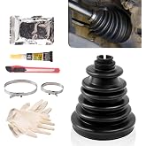 Universal CVS18 CV Axle Boot Repair Kit Silicone Rubber | 5.04 Inch 128mm Height, Fits 22mm-28mm Shaft, Waterproof Dustproof for Cars Trucks SUVs
