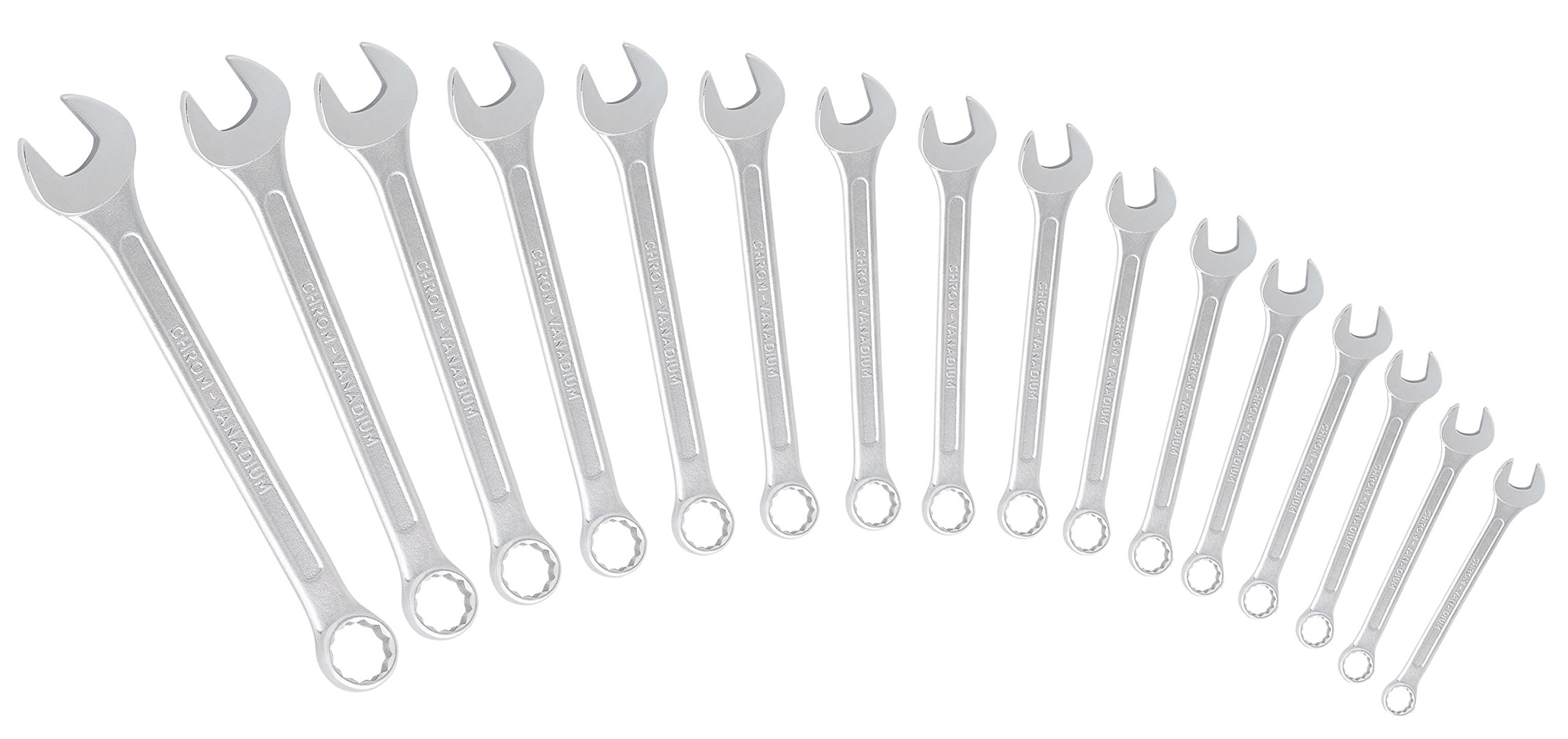 satinum 201 – 16 Combination Spanner Set 6 – 22 mm, Set of 16 Pieces