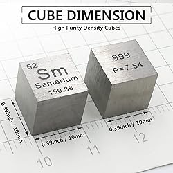 Samarium Cube - 10mm Pure Metal Element Cubes