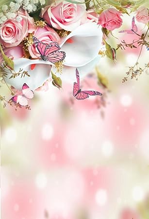 Amazon Com Despedida De Soltera Fotos Telon De Fondo Rosa Rosas Blanco Calla Fondo Floral Para Boda Fiesta Estudio De Fotografia Props 5 X 7 Ft Camera Photo