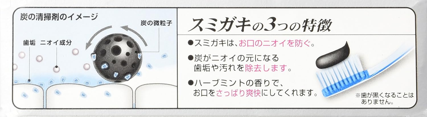 Amazon スミガキ 炭配合 清掃剤 口臭予防 歯みがき ハーブミントの香り 100ｇ スミガキ 大人用ハミガキ粉 通販