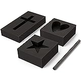4 Pieces Graphite Ingot Molds,Upgrade Heart Star