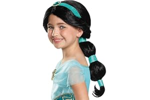 Disguise Costumes Jasmine Disney Princess Aladdin Wig, One Size Child, One Color