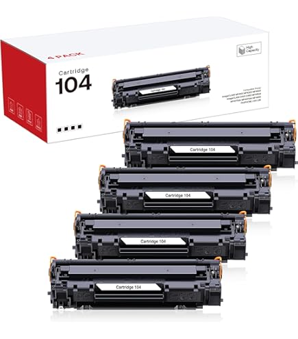 Amazon.com: WEAREC 4-Pack 104 Black Toner Cartridge Replacement